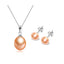 Pink Pearl pendant and earring set 