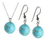 Turquoise pendant and earrings set