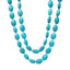 Womens Blue Turquoise Gemstone Necklace