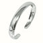 womens plain silver bangle