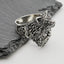 Beautiful Chunky 925 Sterling Silver Berserker Bear Warrior Viking Ring Wolf Head Ring Biker Ring