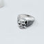 skull silver ring