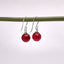 Stunning Women's Handmade Natural Deep Rose Agate Dangle Drop Earrings