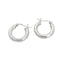 925 silver creole huggie earrings