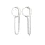 womens silver dangle chain earrings girls 