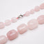 chunky pink gemstone necklace womens