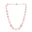 natural rose quartz gemstone necklace