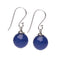 Women's Handmade Natural Blue Agate Dangle Drop Earrings