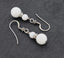 white beaded earrings