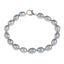 8mm Elegant Rice Shape Grey Freshwater Pearl Bracelet