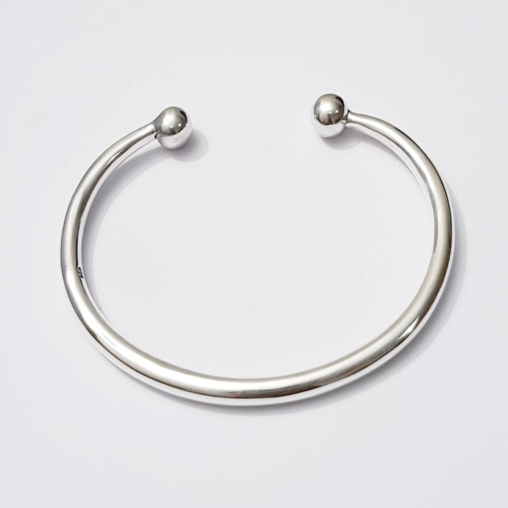 Silver Torque Bracelet for women 