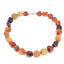 Womens chunky gemstone necklace red