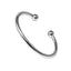 torque silver bangle