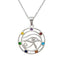 Silver Charkra Eye of Horus Pendant 