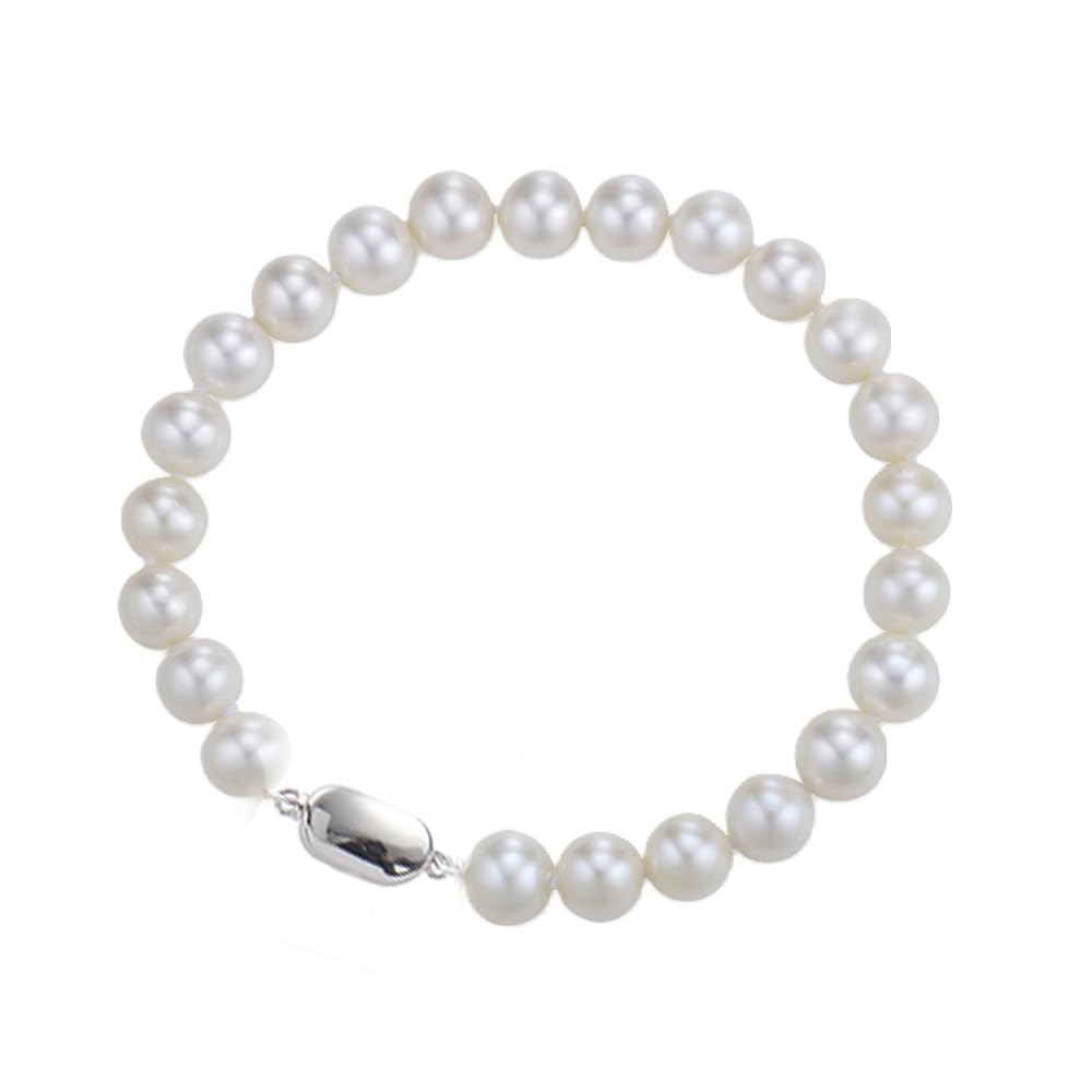 white pearl bracelet for women girls