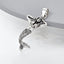 womens silver pendant mermaid