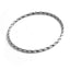 Sterling Silver Bangle Bracelet for Women Elegant Twisted Design