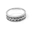 Silver Celtic Braided Ring For Men And Women