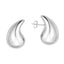 Chunky 925 Sterling Silver Teardrop Stud Earrings for Women and Girls