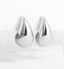 Chunky 925 Sterling Silver Teardrop Stud Earrings for Women and Girls