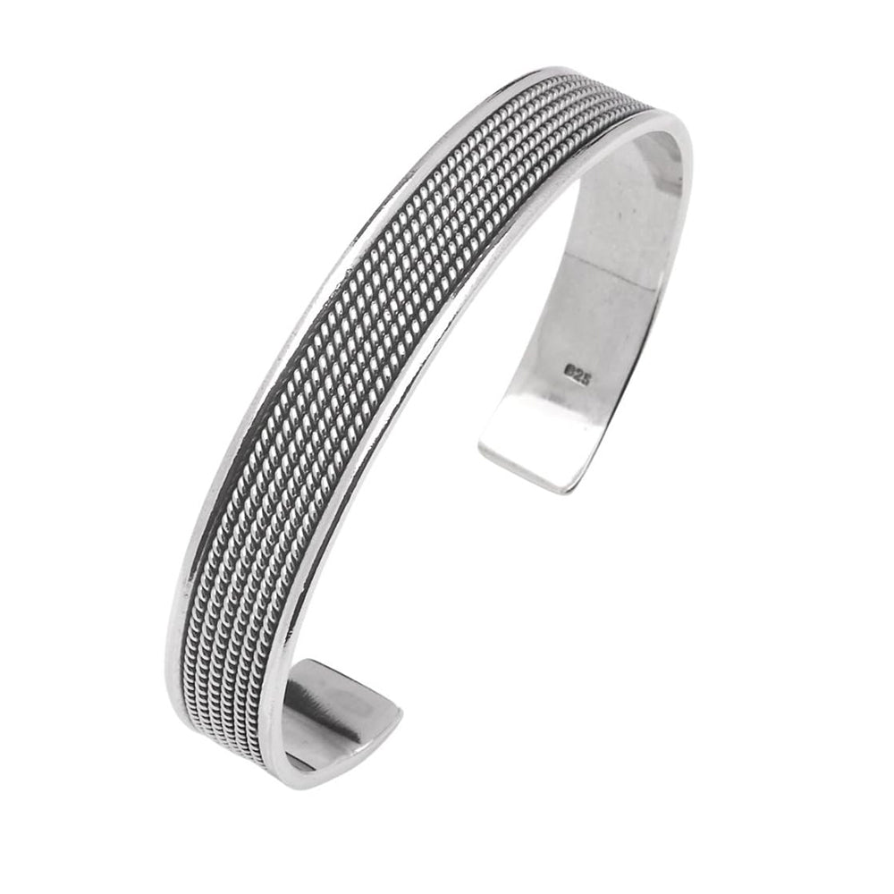 silver bangle for men