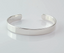 Mens 9mm Solid 925 Silver Cuff | Classic Plain Bangle Bracelet For Men Adjusable Size