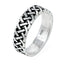 silver band ring for men