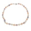 Women's Elegant Freshwater Rice Shape Multicolour Pearl 8-9mm Necklace