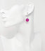 handmade gemstone earrings for girls pink ball drop 