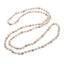 Multicoloured Freshwater Pearl Necklace For Women 7-8mm Rice Shape 120cm Long