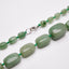 Chunky Natural Green Aventurine Gemstone Beaded Necklace for Women