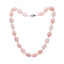 Rose Quartz Gemstone Beaded Necklace for Women