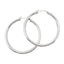 Chunky Women large silver hoop earrings