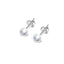 Stunning 6mm Freshwater Pearl Stud Earrings With 925 Silver Details