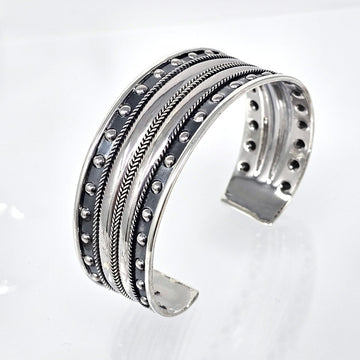 silver cuff for women  statement