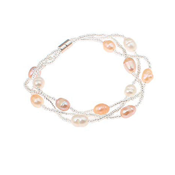 Multi-strand Pearl Bracelet for women