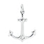 anchor silver pendant for men seaman