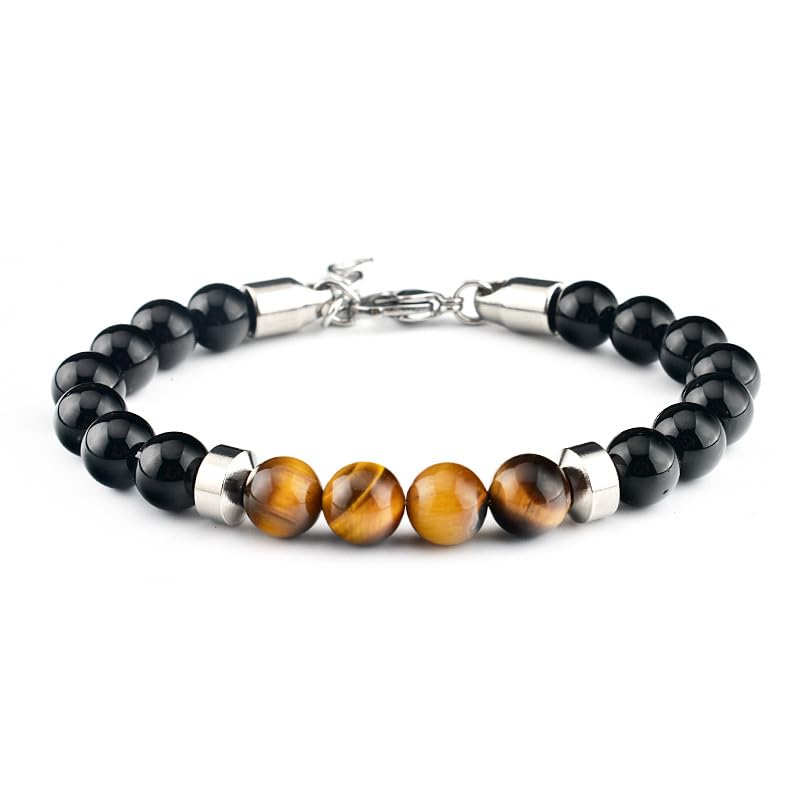 brown tiger's eye bracelet for men