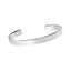 Classic 8mm Plain Sterling Silver Bangle For Women and Girls