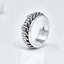 9MM Solid Silver Spinning Ring For Men | Ring Size: R T W Y Z