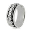 9MM band spinning design ring for men