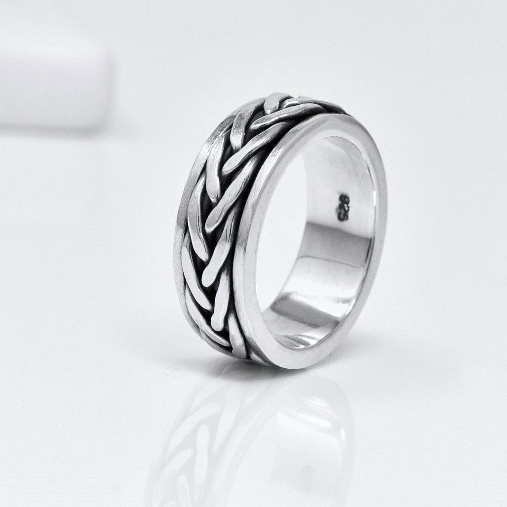 Celtic Design Spinning Ring Sterling Silver