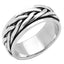 Mens 8mm Silver Ring Spinning, Spinner Ring, Celtic Design 925 Sterling Silver