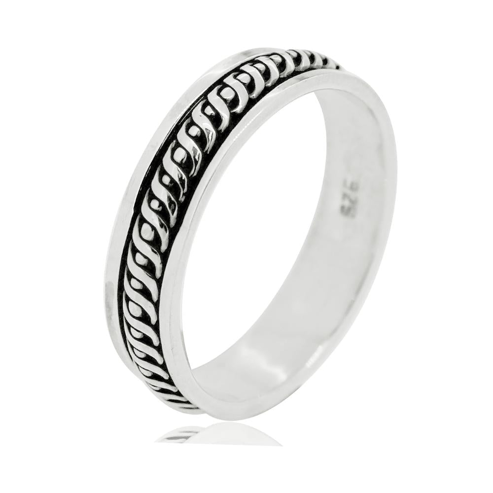 Womens Celtic Spinning Ring  Silver