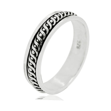 Womens Celtic Spinning Ring  Silver