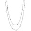 ball beaded silver chain for women girls