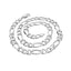 mens silver chain necklace solid chunky