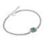 925 Sterling Silver Floral Bracelet For Women with Natural Gemstone