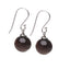 Women's Handmade Natural Brown Agate Dangle Drop Earrings