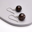 Stunning Women's Handmade Natural Brown Agate Dangle Drop Earrings